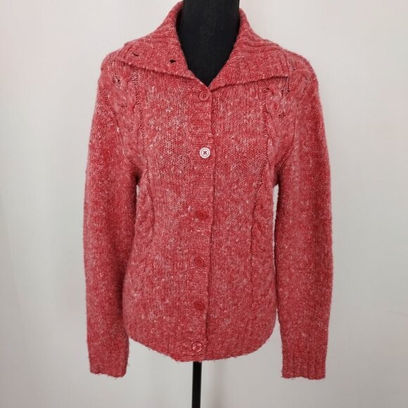 L.L.Bean Wool Blend Knit Cardigan - Picture 1 of 13